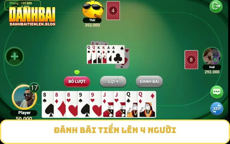 Đánh bài tiến lên 4 người